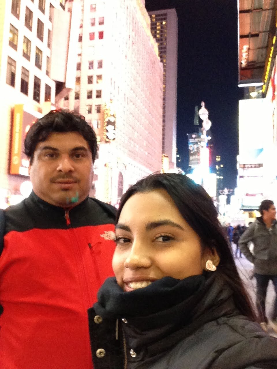 Clientes felices en la playa